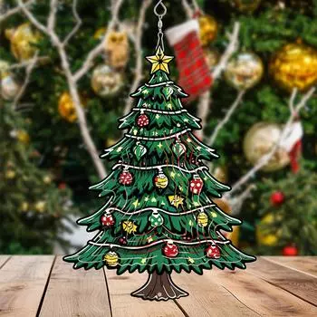 Рождественские украшения из нержавеющей стали 3D, выточенные ветром, украшения для сада, подвесные украшения для дома и улицы, достойные подарков One Size