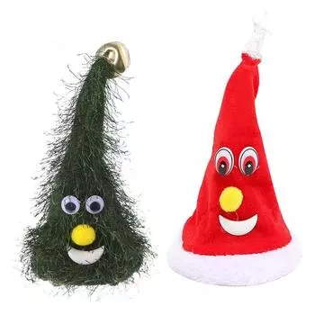 Рождественские украшения, качели, елочная игрушка, электрическая рождественская музыкальная игрушка-качалка, рождественская елка-качалка без батареи