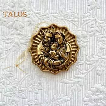 Рождественские украшения Католические Святейшее Сердце Иисуса Подвесные украшения Подвеска из смолы для домашних вечеринок Религиозный декор B