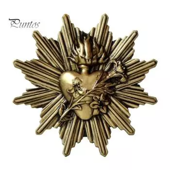 Рождественские украшения Католические Святейшее Сердце Иисуса Подвесные украшения Подвеска из смолы для домашних вечеринок Религиозный декор A