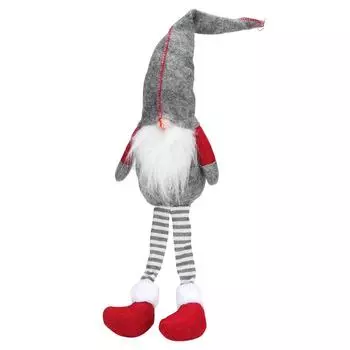 Рождественские украшения Красивые украшения Санта-Клауса Безликая кукла Украшение окна Серый серый