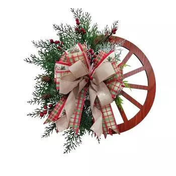 Рождественские украшения Красная гирлянда для грузовиков Дверные подвесные вешалки One Size красный