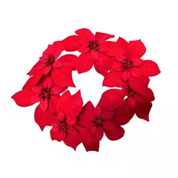 Рождественские украшения Красная гирлянда Дверные подвесные вешалки красный