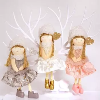 Рождественские украшения, кукла-ангел, игрушка, подвесной кулон, елочные украшения, рождественские украшения для дома, Новый год