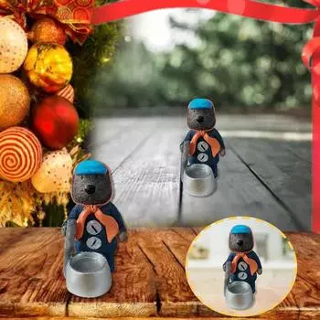 Рождественские украшения - Кукла-мешочек из органического искусства, выдры из смолы Эммет, рождественские миниатюрные куклы-мешочки из органического искусства, декор из смолы One Size