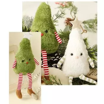Рождественские украшения Кукла Рождественская елка Плюшевая кукла белый