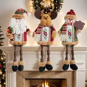 Рождественские украшения, куклы, рождественские фигурки, рождественские подарки, старик, снеговик, лось One Size