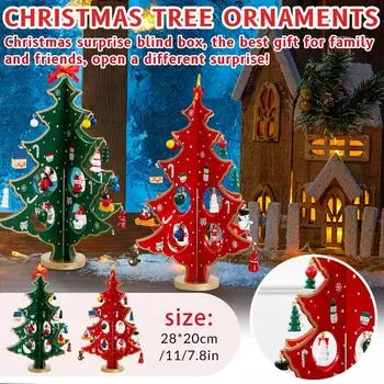 Рождественские украшения Маленькие миниатюрные композиции из сцен с эрегированным телом, настольные украшения One Size зелёный