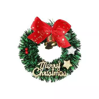 Рождественские украшения Мини Рождественский венок Настольный реквизит Фон Рождественская елка Аксессуары