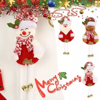 Рождественские украшения, мультяшные лоси, рождественские колокольчики на рюкзаке, украшения для мобильных телефонов, рождественские украшения One Size светло-коричневого