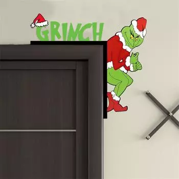 Рождественские украшения на дверь, украшения на угол двери, рождественские украшения на дверную раму 1 шт. One Size