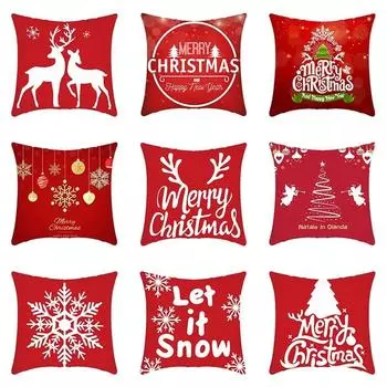 Рождественские украшения, наволочка для гостиной, украшения для дивана, наволочка для офисного сиденья, спальня, украшение для дома 40x40cm