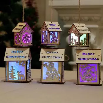 Рождественские украшения Огни Снежный домик Бар отеля Украшения для рождественской елки Подвесные украшения Торговый центр Супермаркет Витрина Small bell