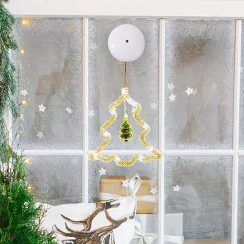 Рождественские украшения, освещение окон, камин Christmas Tree