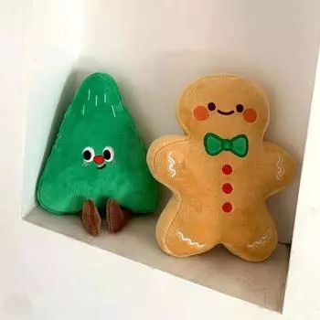 Рождественские украшения плюшевый пряничный человечек кукла рождественская елка подарок декоративная подушка украшение вечеринка детские игрушки Счастливые новогодние подарки Navidad