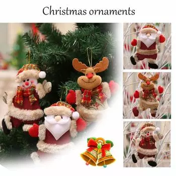 Рождественские украшения, подарки, Санта-Клаус, снеговик, игрушка, фигурка, кулон в виде дерева 18X13CM