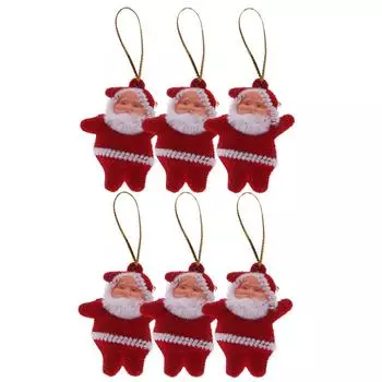 Рождественские украшения Подарок Санта-Клауса Подвесные украшения Рождественские украшения Подарки 6шт. В упаковке One Size