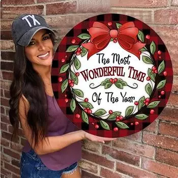 Рождественские украшения Подвесные вывески Дверной знак для праздничного декора Веселые рождественские тематические товары для вечеринок Двор Крыльцо Стена Окно Украшение детской комнаты