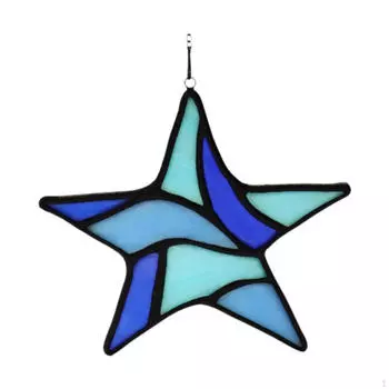 Рождественские украшения Подвесные звездочки для вечеринок Акриловые подвески для оконного стекла Style A
