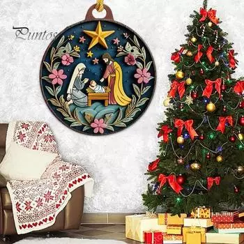 Рождественские украшения Религиозные рождественские украшения для рождественской елки Рождественские украшения для сцены Рождества Христова Христианские украшения для дома, фермы, праздничный декор D