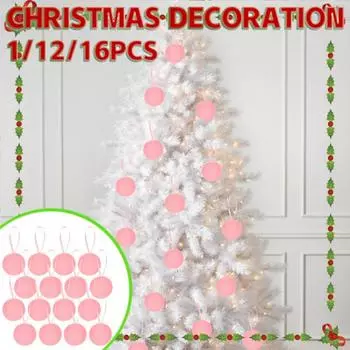 Рождественские украшения Рождественская елка Мягкий шар Подвесное украшение Рождественская атмосфера One Size