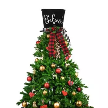 Рождественские украшения Рождественская елка Украшение в виде цилиндра One Size чёрный