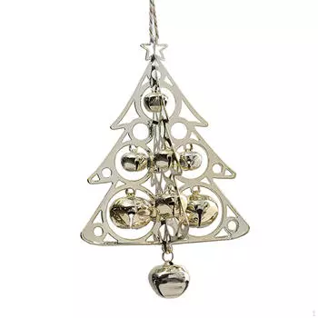Рождественские украшения Рождественская елка Ветер Чим Декор Подарки Украшение Ветерколокольчик Подвеска для Фестивального Двора золотой