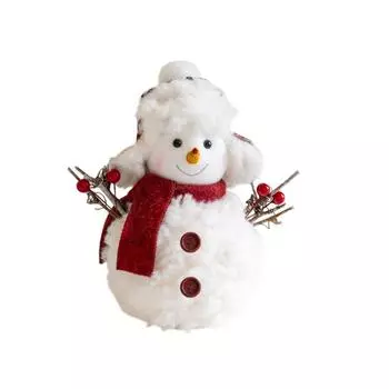 Рождественские украшения Рождественская круглая шапка Снеговики Куклы Рождественские украшения Веселого Рождества Счастливого года украшения M