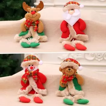 Рождественские украшения Рождественские подвески на ноги Рождественские подарки Маленькие тканевые подвески на елку Маленькие куклы Old man