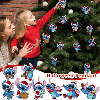 Рождественские украшения, Рождественский кулон, Акриловый 2D Плоский подарок, Декоративный кулон, Рождественский кулон, Украшение подвески на рождественскую елку One Size