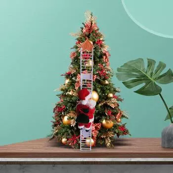 Рождественские украшения Санта-Клаус электрические игрушки для скалолазания висячие украшения