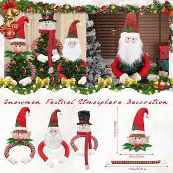 Рождественские украшения Санта-Клаус елка Топ-звезда праздничные украшения One Size