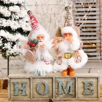 Рождественские украшения Санта-Клауса Подвеска для домашнего стола для вечеринки Книжная полка Рождественская елка Сделай сам Изысканный Милый розовый