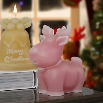 Рождественские украшения, силиконовая форма для свечей, сделай сам, Санта-Снеговик, легко снимается, антипригарные формы для изготовления свечей ручной работы F