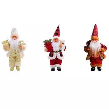 Рождественские украшения стола, милые украшения Санта-Клауса для зимнего дома, центральные украшения для столешницы, декор для вечеринки One Size