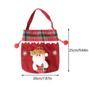 Рождественские украшения Сумка Креативный старик Снеговик Подарочный пакет Конфеты Мешок Фестиваль Подарки Орнамент Украшения 2024