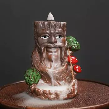 Рождественские украшения Tree Kin, курильница с обратным потоком, держатель для благовоний, курильница из пурпурной глины, украшение для офиса, чайного домика
