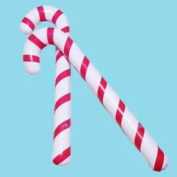 Рождественские украшения, трость, модная тонкая работа, ПВХ, рождественские украшения, трость, надувная трость Санта-Клауса, игрушка, Рождественская палка