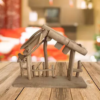 Рождественские украшения Украшение для яслей Легко хранить Легко устанавливается Реалистичное Рождественское Рождественское украшение Деревянное