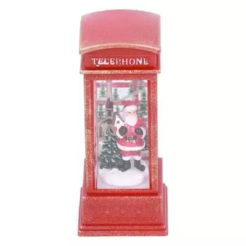 Рождественские украшения Украшение телефонной будки Ночной светильник Украшение дома Светящееся украшение