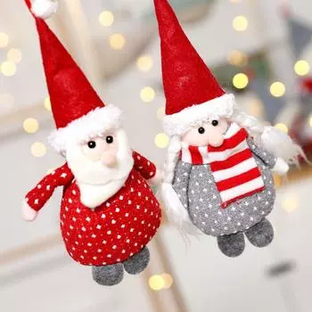 Рождественские украшения Украшения Санта-Клауса Аксессуары для елки Кукла Кулон Снеговик Кукла 3