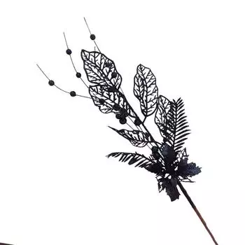 Рождественские украшения, украшения, ветки деревьев, плагины для рождественской елки, принадлежности для создания атмосферы, имитация веток деревьев и черенки One Size чёрный