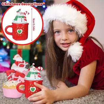 Рождественские украшения в скандинавском стиле, смоляная Санта-елка, украшение для торта, вечерние украшения, трансграничные, новые рождественские подвески