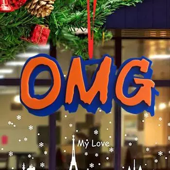 Рождественские украшения в виде букв в стиле Нью-Йорка, памятные знаки, бейсбольные украшения, подвесные украшения для рождественской елки 1pc