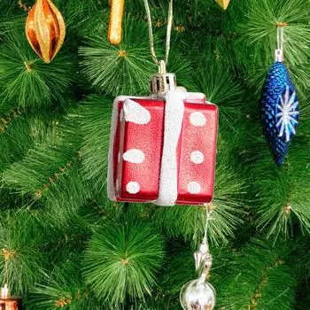 Рождественские украшения в виде снеговика, елочные украшения, маленькие подвески, хижины, 2 шт. One Size