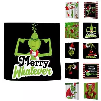 Рождественские украшения занавеска для душа 5.9x5.9 футов рождественский водонепроницаемый декор для ванной комнаты с крючками One Size