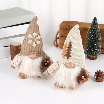 Рождественские украшения Зеленая кукла Кукла Рождественские украшения Реквизит Зеленая ткань для волос Безликая кукла One Size