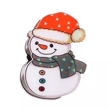 Рождественские заколки-крабы для волос с изображением снеговика Санта-Клауса, рождественские заколки для тонких волос, средний декор D4X9 style6-One size