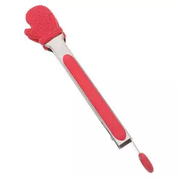 Рождественские зажимы для еды Щипцы для сервировки Инструмент для хлеба Мини-пинцеты Набор кухонных принадлежностей Щипцы для силикагеля Паста феттучини белый