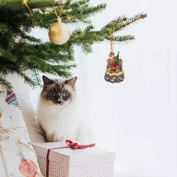 Рождественские зеленые волосы, украшение в виде эльфа, акриловое многоразовое автомобильное зеркало заднего вида, мультяшное рождественское дерево, подвесной орнамент, кулон, товары для вечеринок, подарок C